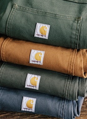 Carhartt 103279卡哈特美式复古多口袋帆布工装裤宽松直筒瘦版B11