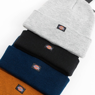 美版正品 Dickies蒂克男女潮牌毛线帽子情侣款保暖针织冷帽秋冬季