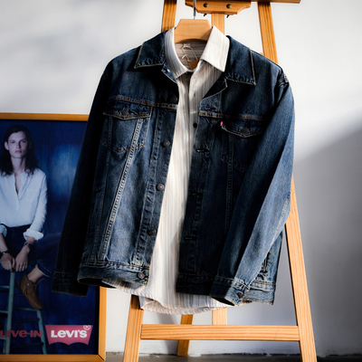 Levis李维斯美式复古牛仔夹克男