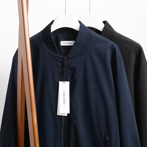 CalvinKlein棒球领飞行员夹克男