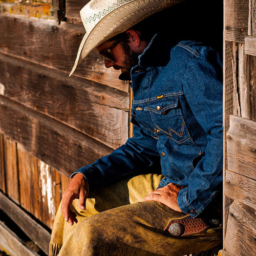Wrangler威格西部黄石风牛仔夹克