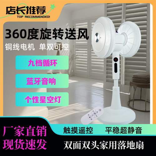 旋航双头旋转风扇家用空气循环扇