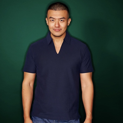 短袖V领Polo衫AllenXie
