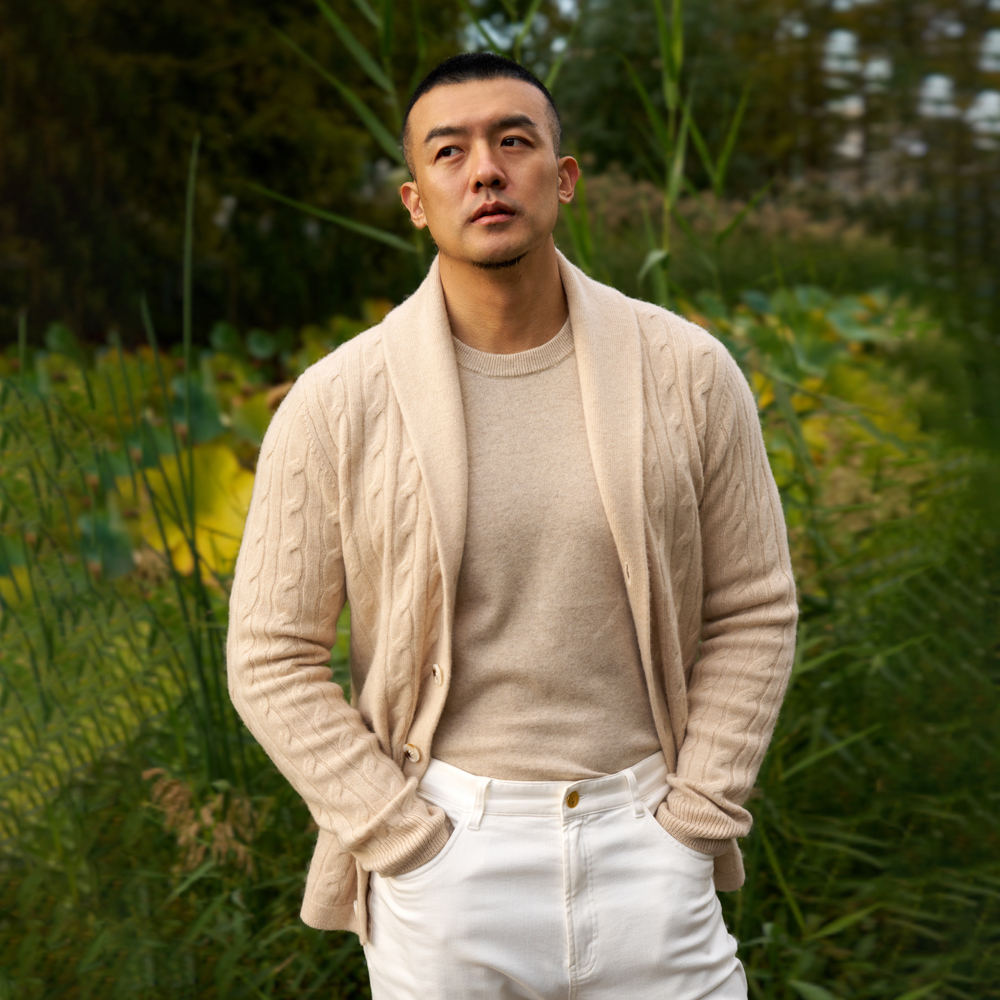 AllenXie全羊绒青果领开衫