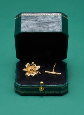 张凌赫同款领链浅金银色男女同款西装大衣礼物Allen Xie艾伦谢