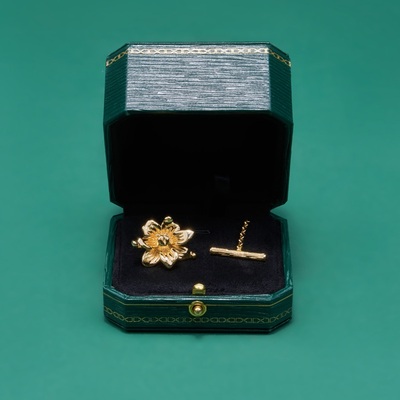 AllenXie领链男女同款兰花金银