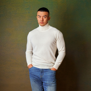 Xie艾伦谢 Allen 高领羊绒羊毛衫 针织套头毛衣内搭保暖冬男女同款