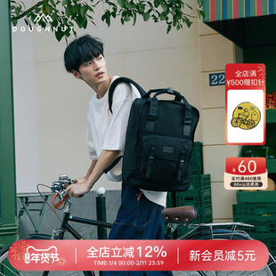 Doughnut甜甜圈暗黑简约旅行双肩包户外背包包包电脑包休闲包书包