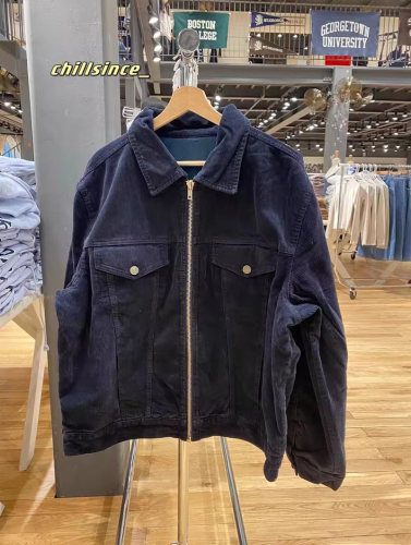 BrandyBM官网新款美式复古灯芯绒牛仔外套bm外衣休闲宽松夹克上衣