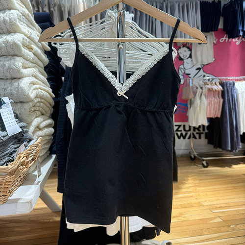 bm美式辣妹蝴蝶结蕾丝吊带