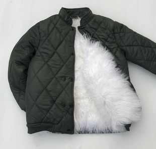 羊毛棉袄男皮毛一体中老年加厚羊皮棉衣皮袄秋冬季真羊毛外套