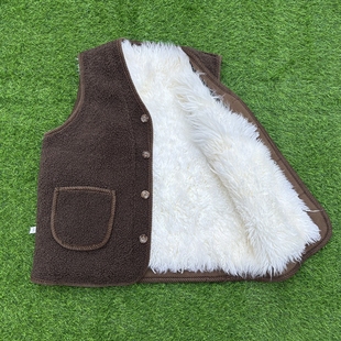 羊毛马甲女士皮毛一体羊剪绒坎肩中老年加厚背心保暖冬季妈妈装