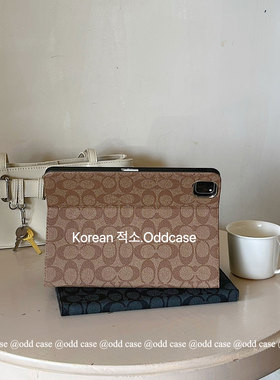 odd「经典老花/气质老派」ipad平板壳pro11/10代/a16防摔全包air4/5/10.9书本式翻盖10.2寸保护套MINI6/7