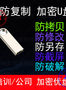 防复制U盘防拷贝优盘资料加密U盘防另存为只读U盘优盘保密u盘500G