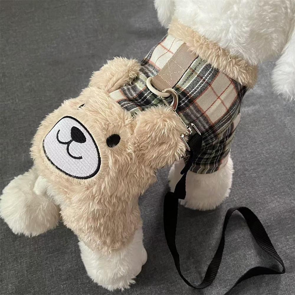 宠物可爱四脚棉衣加绒加厚保暖