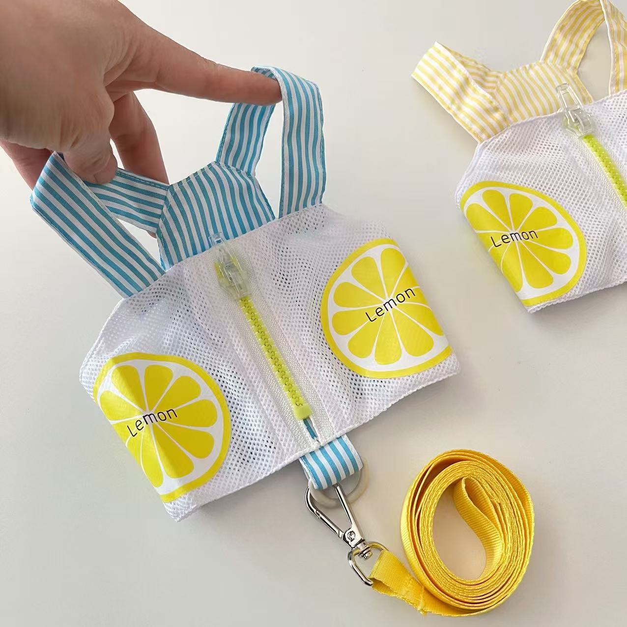 宠物春夏季网眼透气背心胸背带牵引绳泰迪比熊博美小型犬狗狗衣服