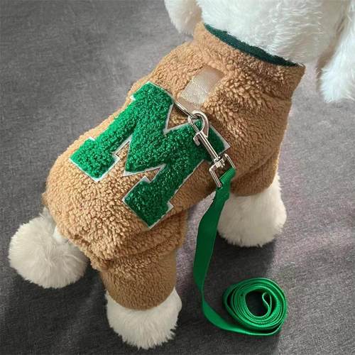 宠物秋冬款加绒保暖四腿棉服