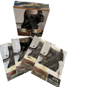 自然黑 染发剂 黑色染膏 10盒赋活养护染发霜染发膏 小盒 20mlx4