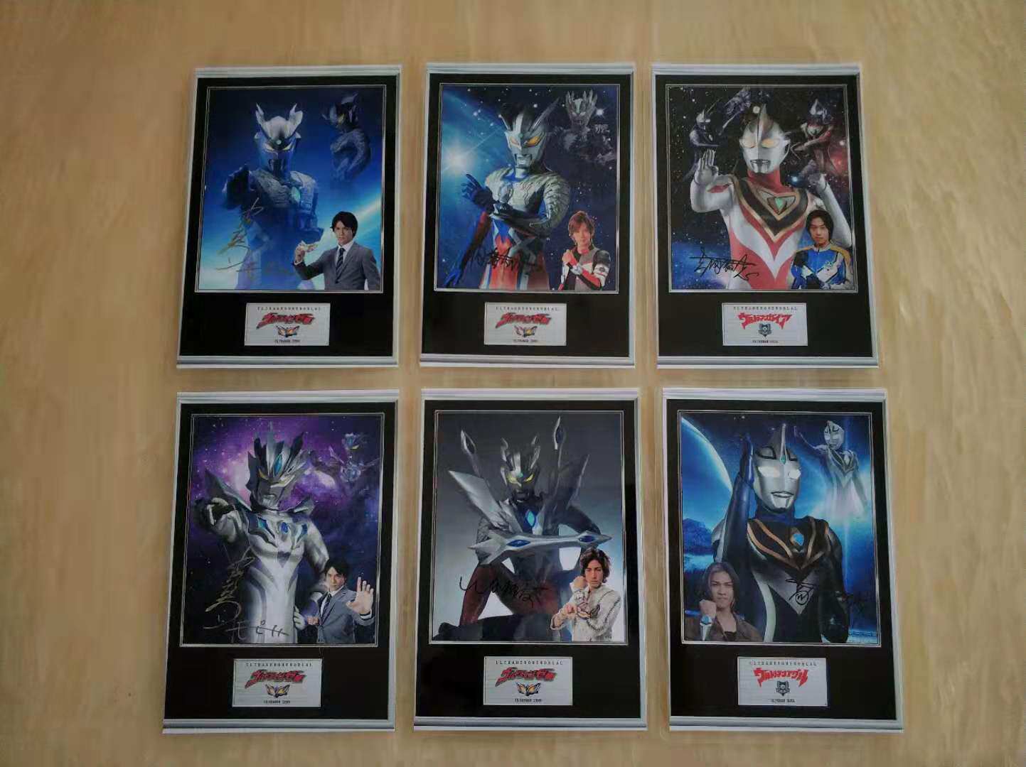 6寸奥特曼签名照第四弹纪念签名照赛罗奥特曼究极形态盖亚阿古茹