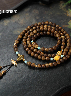 沉香【净明手串】天然沉香带蜜蜡多圈设计多用链送礼轻奢高级