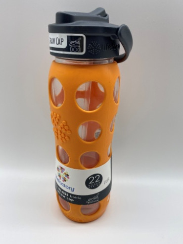 lifefactory便携运动650ml活力随手杯翻转盖玻璃精品水杯 海伊腾