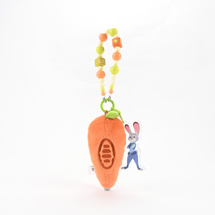 MINISO名创优品迪士尼疯狂动物城朱迪胡萝卜录音笔毛绒公仔挂件