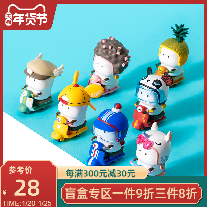 MINISO名创优品萌力星球TUTU车系列盲盒摆件家居卧室办公室摆件