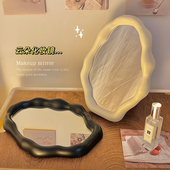 云朵化妆镜桌面台式 奶油风办公室高清梳妆镜学生宿舍梳妆台镜子女