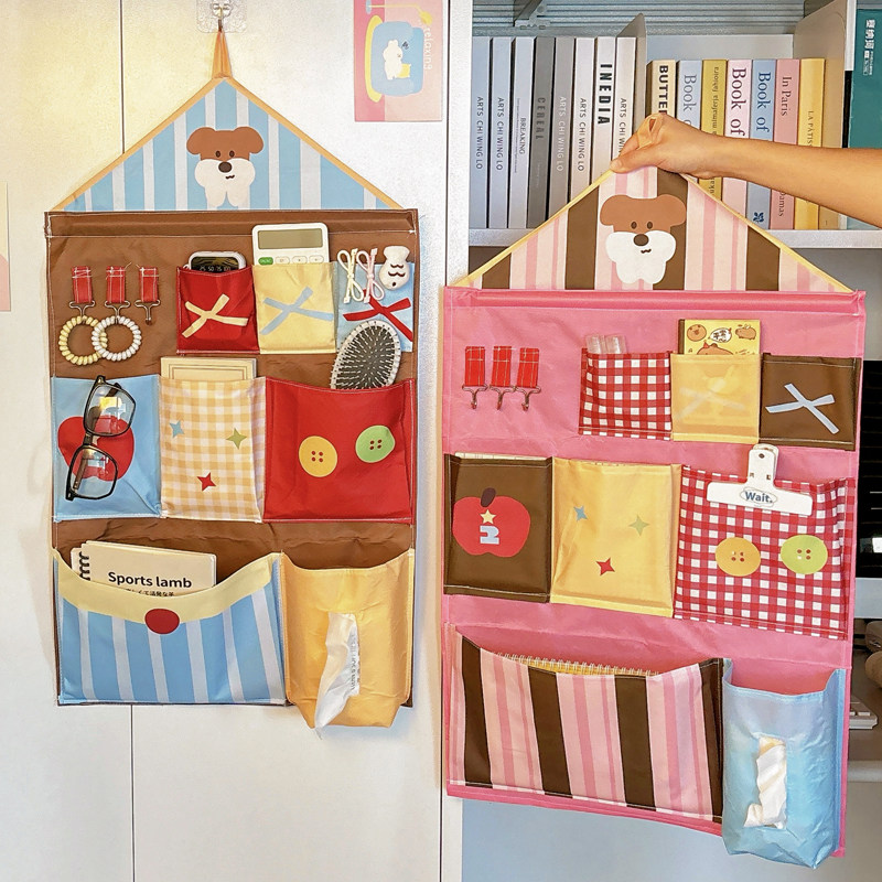 学生宿舍好物免打孔收纳挂袋