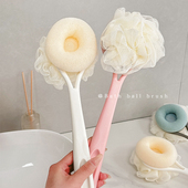 沐浴刷长柄软毛双面洗澡刷子搓澡神器后背不求人专用沐浴球洗澡球