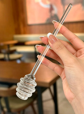 食品级玻璃长柄蜂蜜搅拌棒