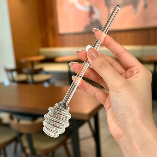 食品级玻璃长柄蜂蜜搅拌棒