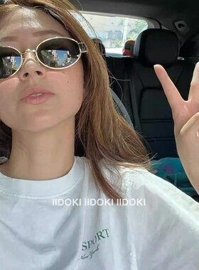 LOOG Aou 匕入单品!26-2 经典圆框复古机车风金银墨镜女