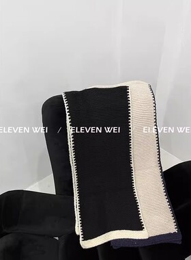 爆款返场!挖到宝了!一眼爱上！绝绝子！新品/ 锁边针织毛线围巾女