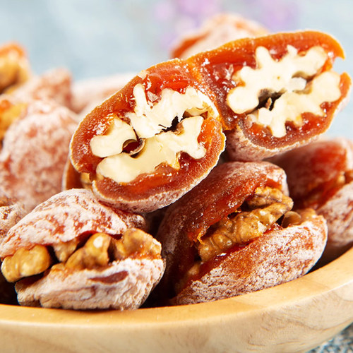 大棉小姐柿饼夹核桃流心爆浆陕西特产手工柿子干零食袋装独立包装