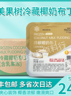 美果树冷藏椰奶布丁整箱