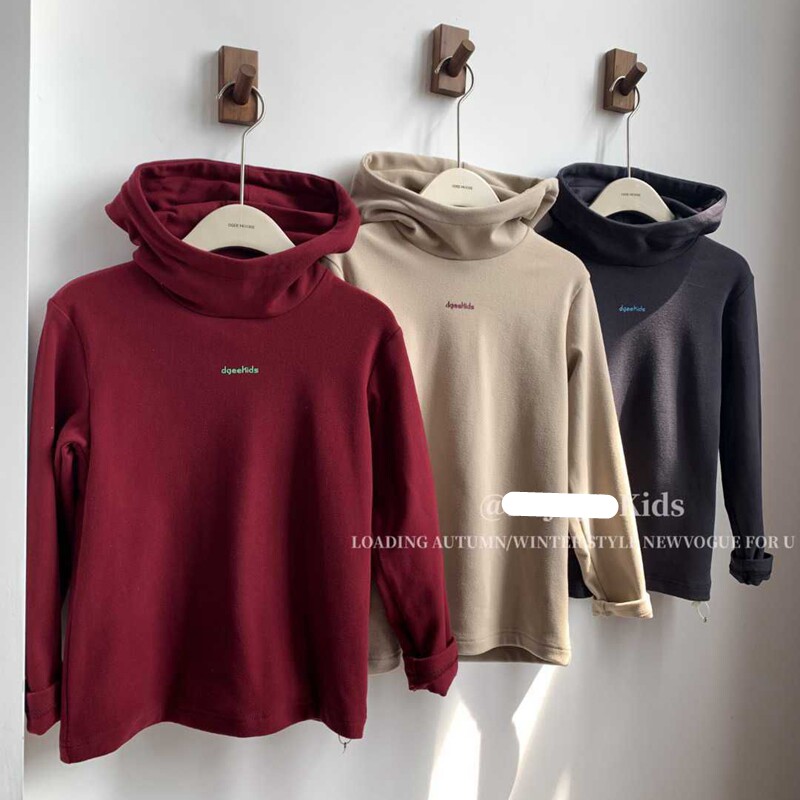 5056等木家旗下带帽德绒打底T恤衫童装秋冬款男女童套头衫中大童,童装/婴儿装/亲子装,T恤,淘宝优惠券,粉丝福利购,淘宝优惠卷