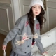 女童卡通针织衫 秋冬款 中童 童装 0602童家毛衣开衫