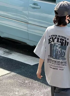 1366童家短袖T恤衫童装夏款男女童字母体恤中大童
