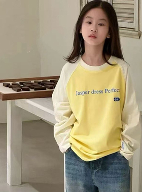 98257一体绒卫衣童装早春款男女童加绒套头衫中大童