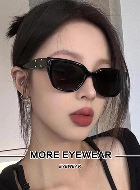 新品GM联名款墨镜MM109男女同款黑色板材方形显脸小太阳眼镜MM110