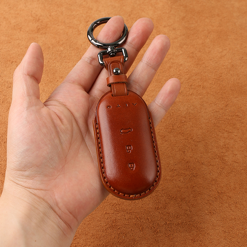 牛皮问界汽车通勤颜值质感钥匙包