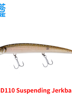 美国DUCKETT BD110 Suspending Jerkbait 9g抽停悬浮米诺鲈鱼翘嘴