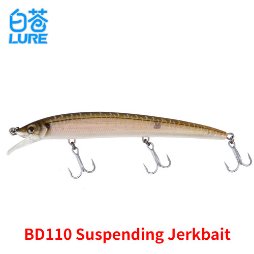 美国DUCKETT BD110 Suspending Jerkbait 9g抽停悬浮米诺鲈鱼翘嘴