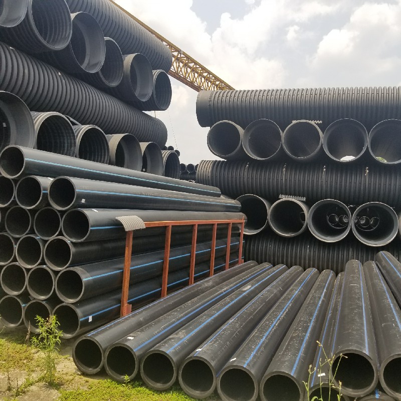 汶川hdpe双壁波纹管量大污水工程管道成都厂家双壁波纹管排水管道