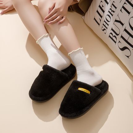 拖鞋女冬季2025新款保暖室内家居防滑厚底棉拖鞋女款毛拖鞋秋xc33