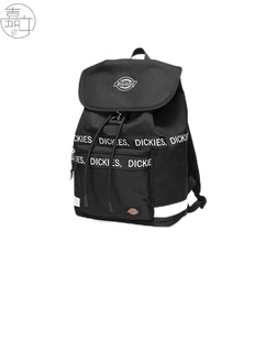 大容量201U90LBB19BK01 Dickies翻盖抽绳LOGO印花男女学生同款