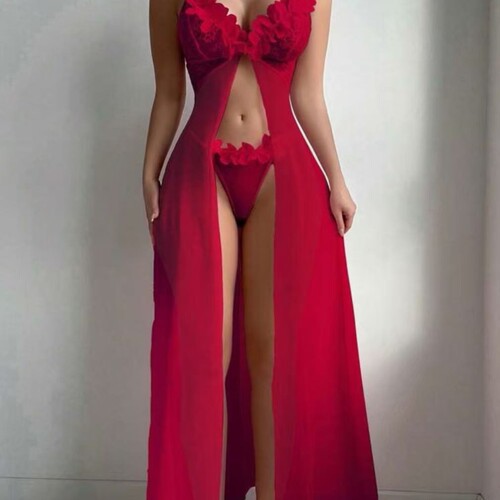 Sexy lingerie, sexy digital printing, sexy suspender long ni