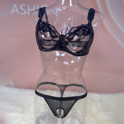 Ultra Thin Lace Underwire Intimate Bra Set