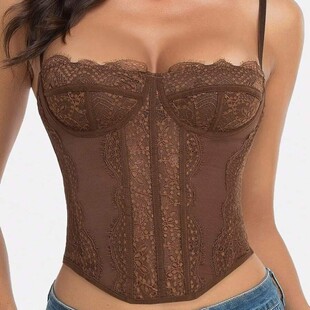 Hot girls gather sexy corset lace floral lace body-shaping c